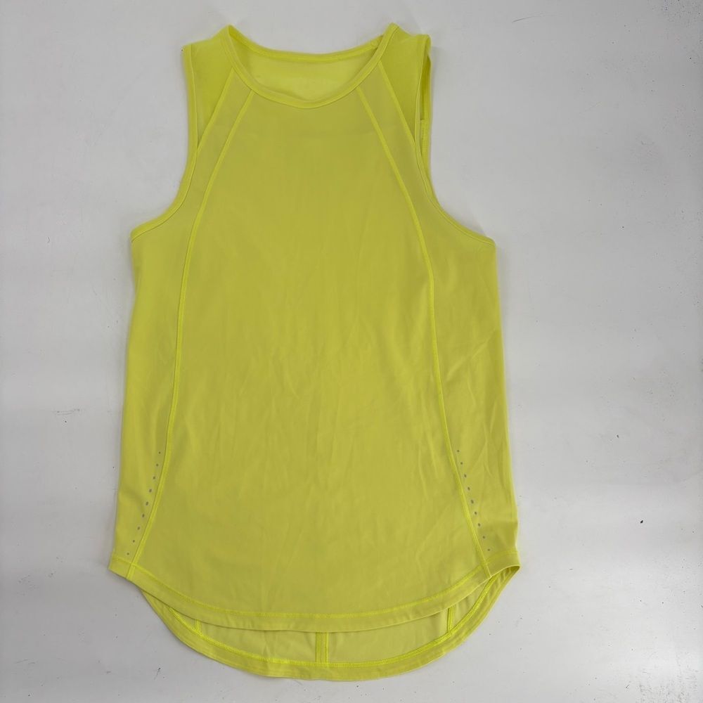 lululemon Swiftly Tank 4 Lemon Yellow Tank Top Run Sport Tank Summer